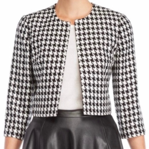 Karl Lagerfeld Jackets & Blazers - KARL LAGERFELD Houndstooth Print Bolero M